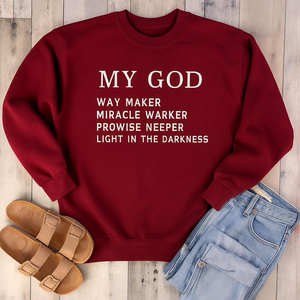My God Way Maker Sweatshirt