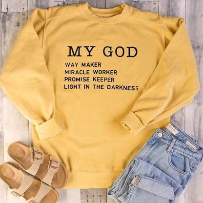 My God Way Maker Sweatshirt